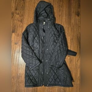 Michaels Quilted Black Hooded Puffer Jacket